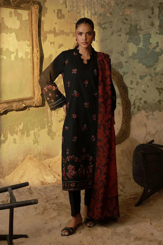 Picture of Sahar - Fall Embroidered Edit - AW1-25-12-Scarlet Eclipse - Unstitched - Available at Raja Sahib