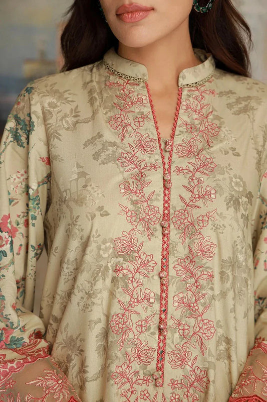 Picture of Sahar - Fall Embroidered Viscose Edit - AW1-25-17-Rose Dust - Unstitched - Available at Raja Sahib