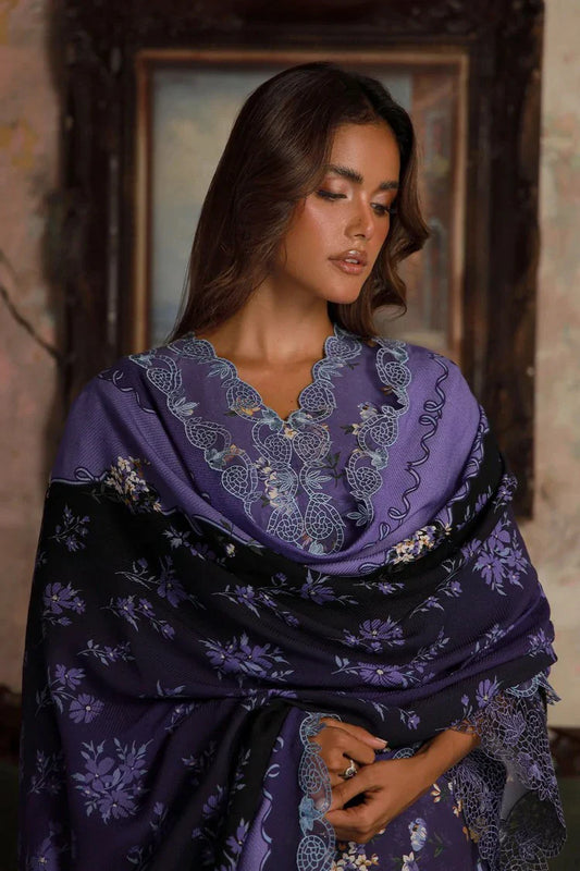 Picture of Sahar - Fall Embroidered Viscose Edit - AW1-25-19-Twilight Iris - Unstitched - Available at Raja Sahib