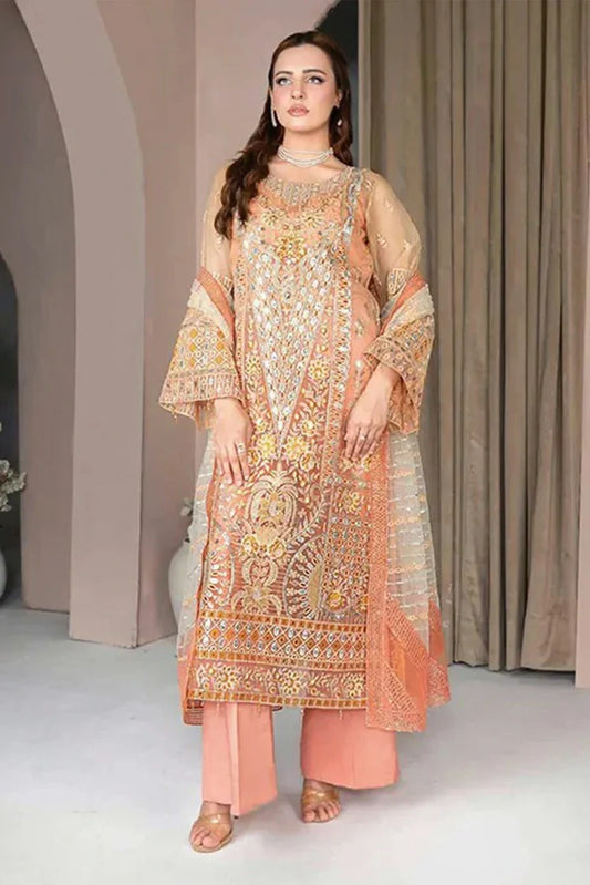 Picture of Janique - JJ Embellish Luxury Collection Vol 10 - Design 05 - Unstitched - Available at Raja Sahib