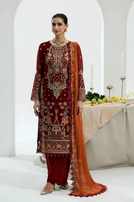 Picture of Noor e Fajar - Zahra Luxury Festive Chiffon Collection - ZR-01 - Unstitched - Available at Raja Sahib