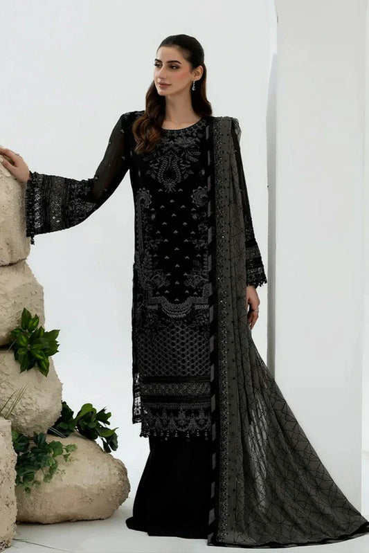 Picture of Noor e Fajar - Zahra Luxury Festive Chiffon Collection - ZR-10 - Unstitched - Available at Raja Sahib