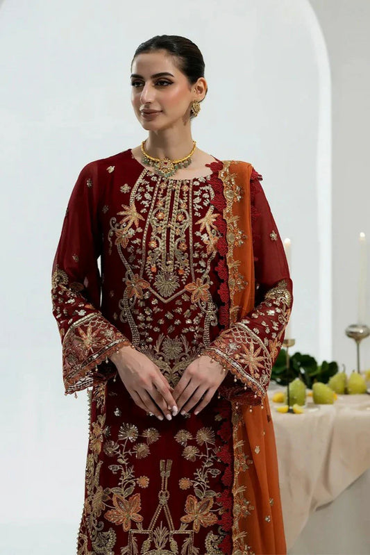 Picture of Noor e Fajar - Zahra Luxury Festive Chiffon Collection - ZR-01 - Unstitched - Available at Raja Sahib