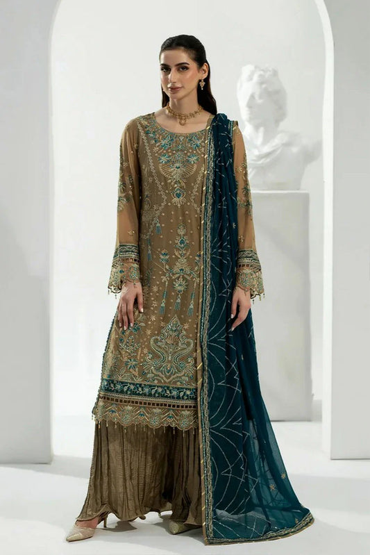 Picture of Noor e Fajar - Zahra Luxury Festive Chiffon Collection - ZR-03 - Unstitched - Available at Raja Sahib