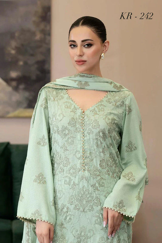 Picture of Noor e Fajar - Marjjan Embroidered Karandi Collection - KR-242 - Unstitched - Available at Raja Sahib
