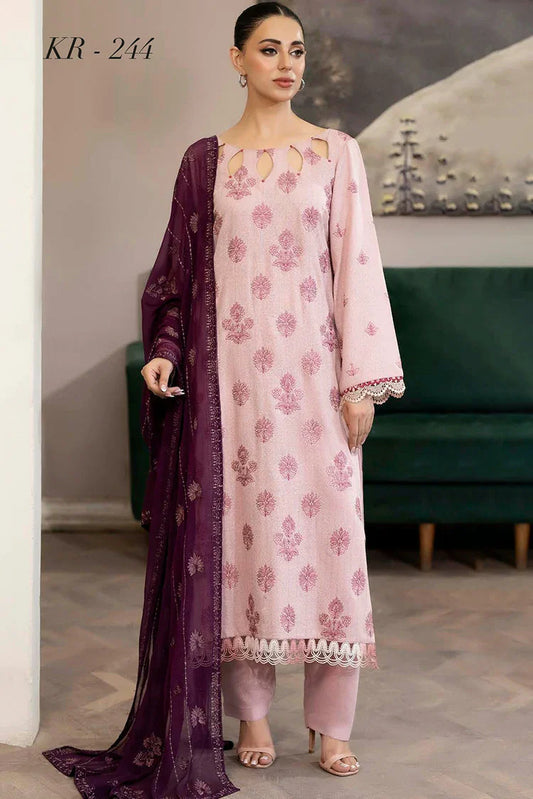 Picture of Noor e Fajar - Marjjan Embroidered Karandi Collection - KR-244 - Unstitched - Available at Raja Sahib
