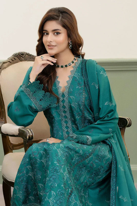 Picture of Noor e Fajar - Nisha Embroidered Winter Raw Silk Collection - IS-006 - Unstitched - Available at Raja Sahib