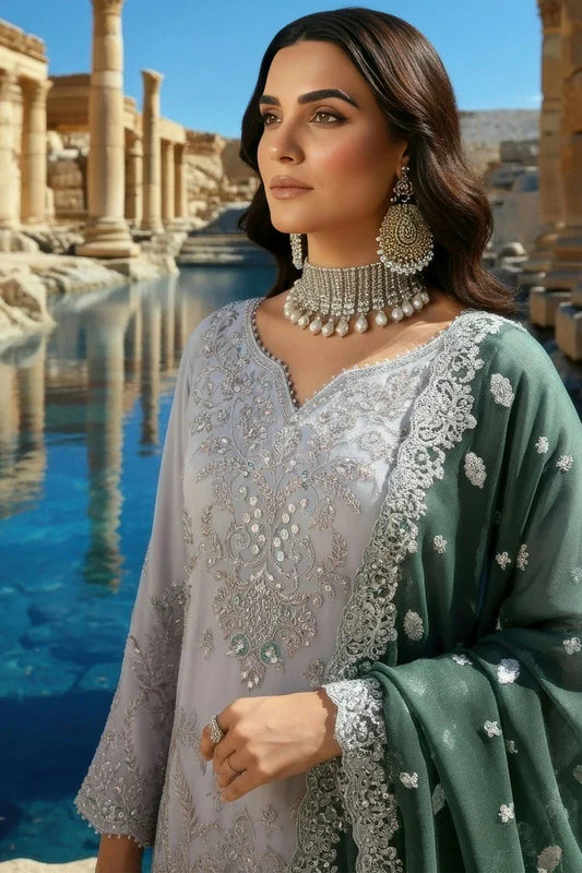 Picture of Imrozia - Mehr e Mah Fall Istanbul Collection - I-240 Selin - Unstitched - Available at Raja Sahib