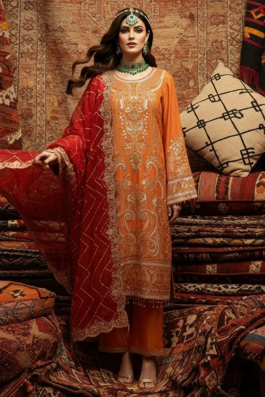 Picture of Imrozia - Mehr e Mah Fall Istanbul Collection - I-244 Esmara - Unstitched - Available at Raja Sahib