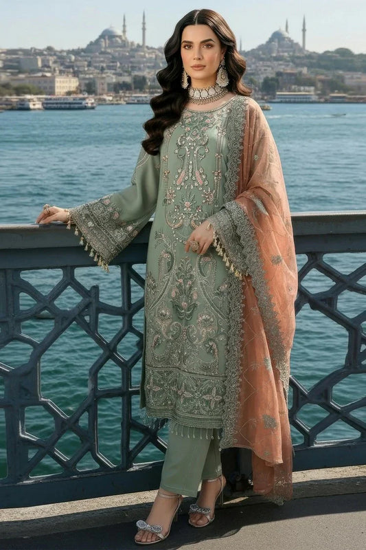 Picture of Imrozia - Mehr e Mah Fall Istanbul Collection - I-245 Dilara Sultan - Unstitched - Available at Raja Sahib