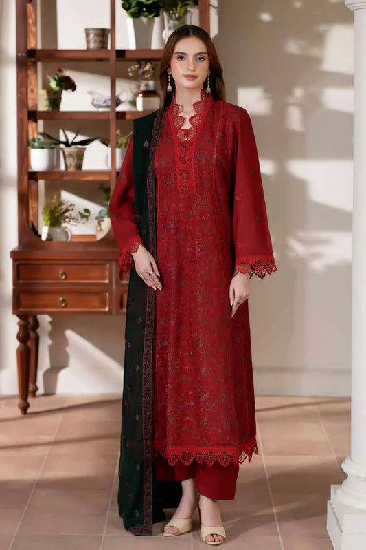 Picture of Noor e Fajar - Miraal Embroidered Plain Karandi Collection - KR-245 - Unstitched - Available at Raja Sahib