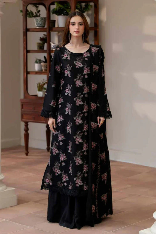 Picture of Noor e Fajar - Miraal Embroidered Plain Karandi Collection - KR-247 - Unstitched - Available at Raja Sahib