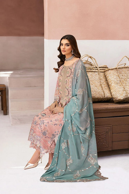 Ramsha - Minhal Embroidered Collection Vol 13 - M-1307 - Unstitched
