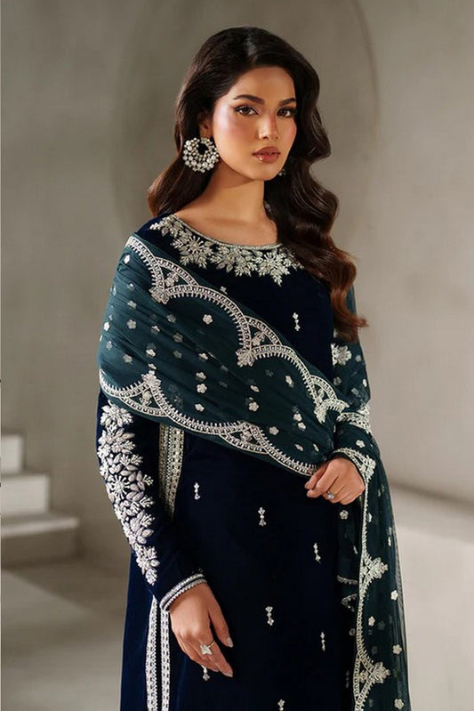 Zarif - Exclusive Velvet Collection - ZRF-V-02 - Unstitched