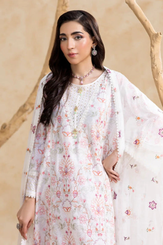 Picture of Threads & Weaves - White Embroidered Suit - 3 Piece - Available at Raja Sahib
