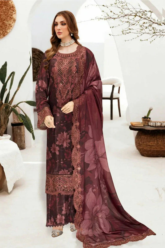 Picture of Ramsha - Riwaj Premium Rawsilk Collection Vol 6 - J-602 - Unstitched - Available at Raja Sahib