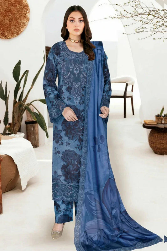 Picture of Ramsha - Riwaj Premium Rawsilk Collection Vol 6 - J-609 - Unstitched - Available at Raja Sahib