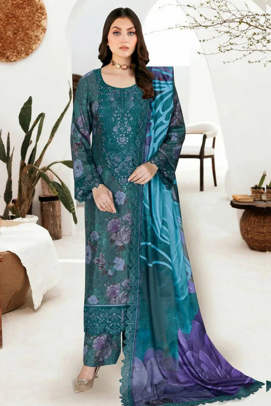 Picture of Ramsha - Riwaj Premium Rawsilk Collection Vol 6 - J-611 - Unstitched - Available at Raja Sahib