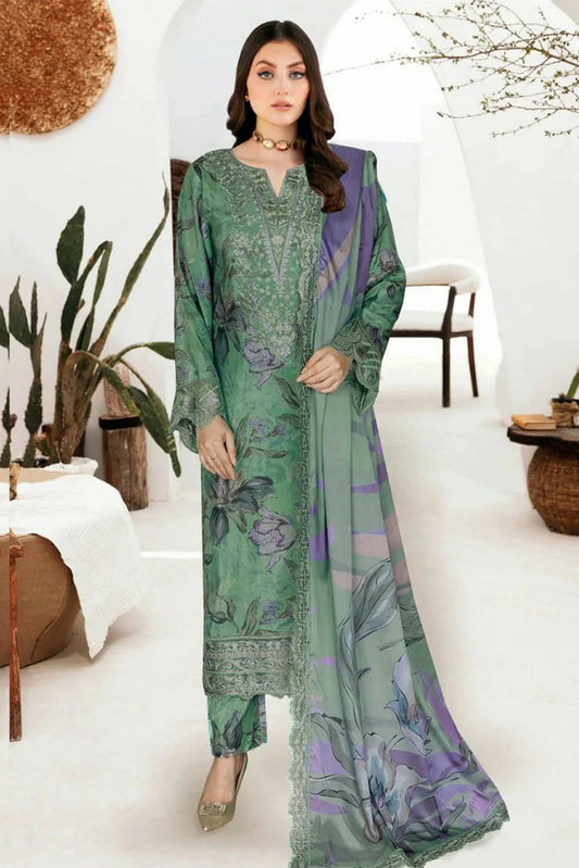 Picture of Ramsha - Riwaj Premium Rawsilk Collection Vol 6 - J-613 - Unstitched - Available at Raja Sahib
