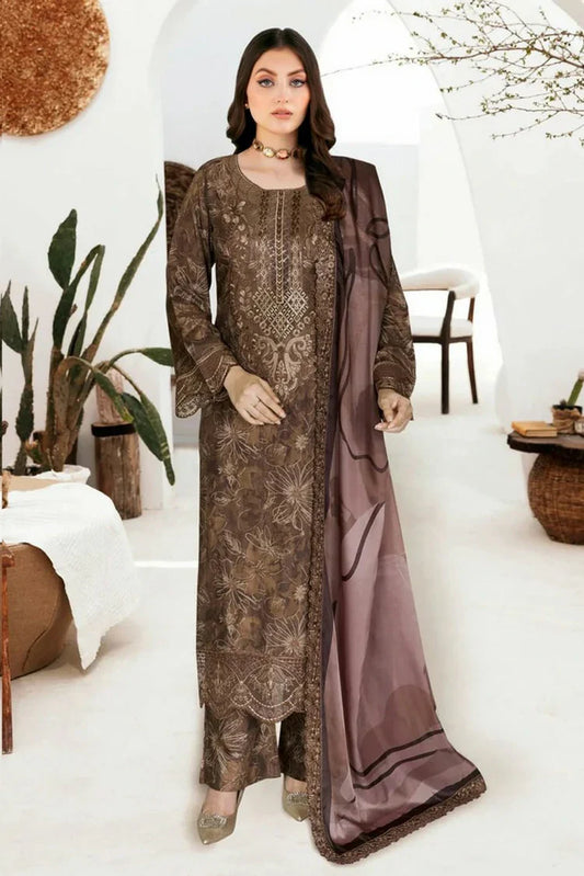 Picture of Ramsha - Riwaj Premium Rawsilk Collection Vol 6 - J-614 - Unstitched - Available at Raja Sahib