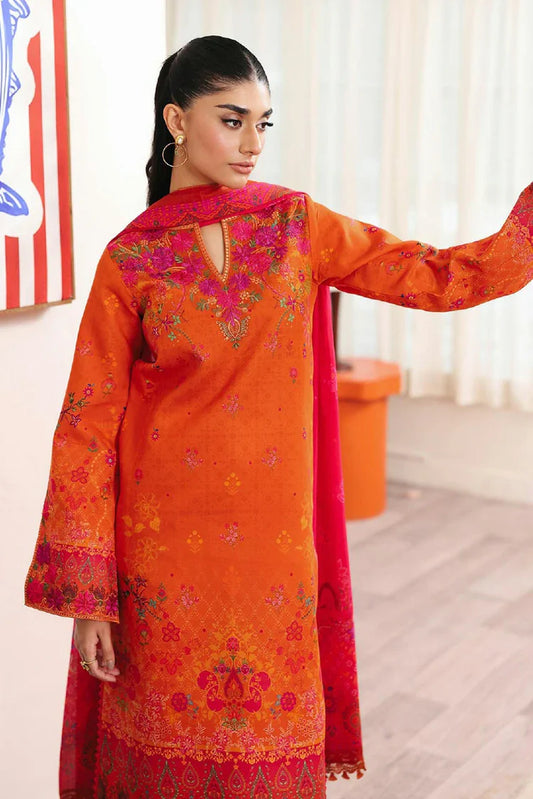 Picture of Rajbari - Nissa Summer Floral Symphony Collection - Design 10 - Unstitched - Available at Raja Sahib