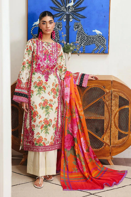 Picture of Rajbari - Nissa Summer Floral Symphony Collection - Design 05 - Unstitched - Available at Raja Sahib