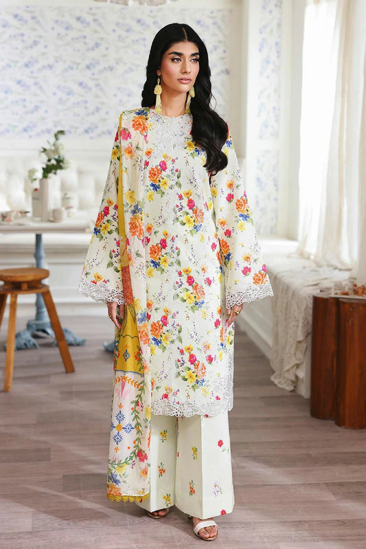 Picture of Rajbari - Nissa Summer Floral Symphony Collection - Design 06 - Unstitched - Available at Raja Sahib