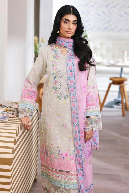 Picture of Rajbari - Nissa Summer Floral Symphony Collection - Design 08 - Unstitched - Available at Raja Sahib