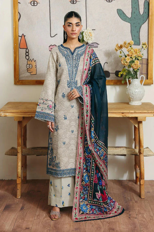 Picture of Rajbari - Nissa Summer Floral Symphony Collection - Design 09 - Unstitched - Available at Raja Sahib