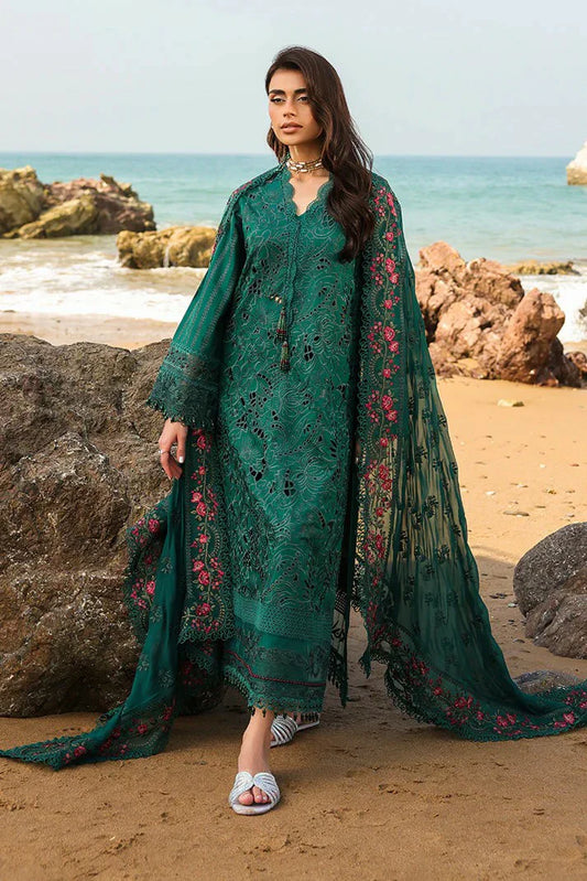 Picture of Imrozia - Hania Luxury Lawn Collection - SL-100 Kiswa - Unstitched - Available at Raja Sahib