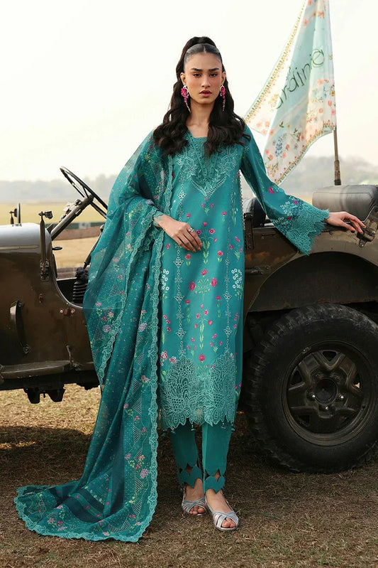 Picture of Sardinia - Festive Lawn - 1606-A TEALWOOD - Unstitched - Available at Raja Sahib