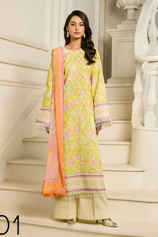 Rajbari - Raha Summer Prints Exclusive - Design 01 - Unstitched
