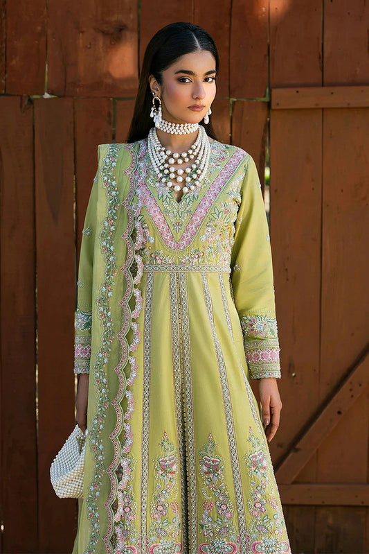 Zarizaa - Aura Of Flora - 3ULE03G-MOSS - Unstitched