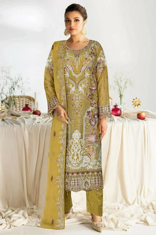 Picture of Ramsha - Sangeet Embroidered Chiffon Collection Vol 4 - B-408 - Unstitched - Available at Raja Sahib