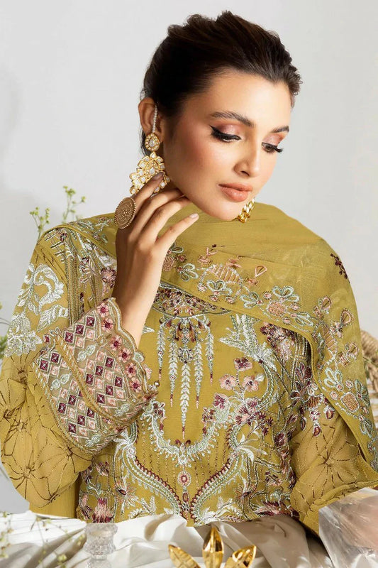 Picture of Ramsha - Sangeet Embroidered Chiffon Collection Vol 4 - B-408 - Unstitched - Available at Raja Sahib