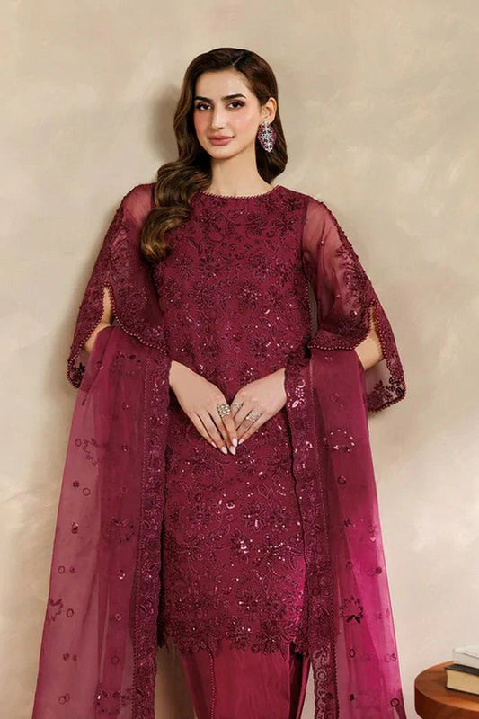 Picture of Zarif - Zayrah Formals - ZYR-SURKH-01 - Unstitched - Available at Raja Sahib
