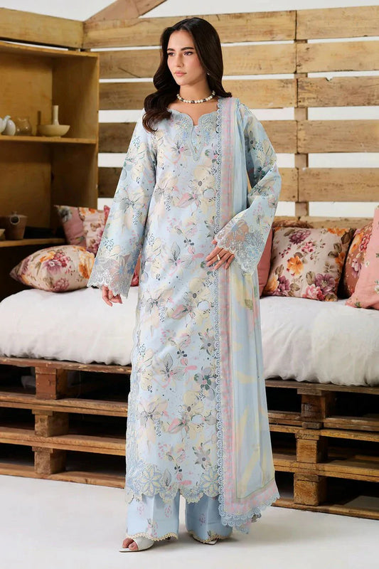 Picture of Ramsha - Rangrez Luxury Lawn Collection Vol 8 - N-810 - Unstitched - Available at Raja Sahib