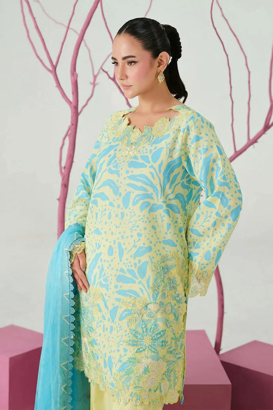 Picture of Ramsha - Rangrez Luxury Lawn Collection Vol 8 - N-812 - Unstitched - Available at Raja Sahib
