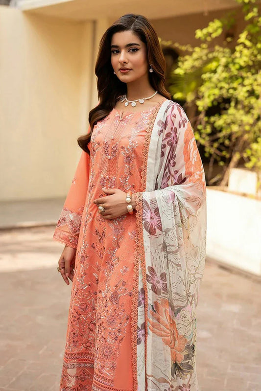 Picture of Ramsha - Ghazal Luxury Lawn Collection Vol 7 - G-706 - Unstitched - Available at Raja Sahib