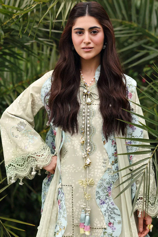 Picture of Sardinia - Embroidered Lawn Eid Edit - 07-MONSOON SAGE - Unstitched - Available at Raja Sahib
