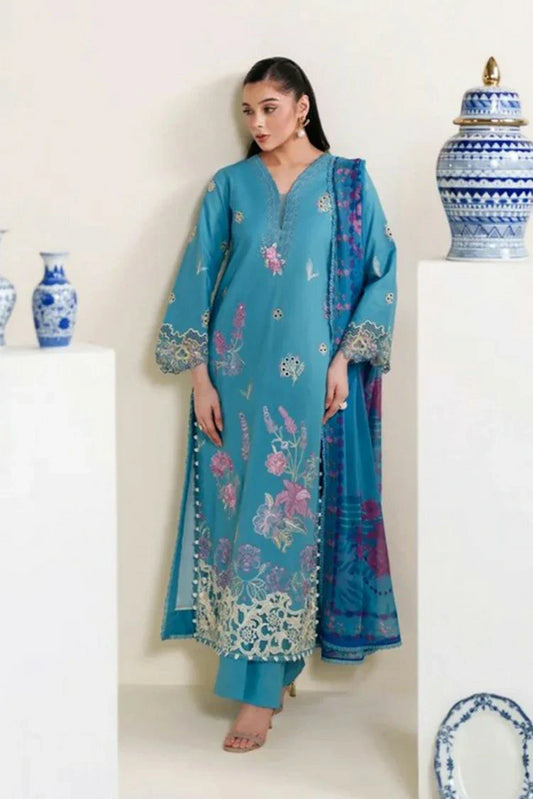 Picture of Neeshay - Whispers Of Summer Luxury Lawn - NH-20-SKYLA - Unstitched - Available at Raja Sahib