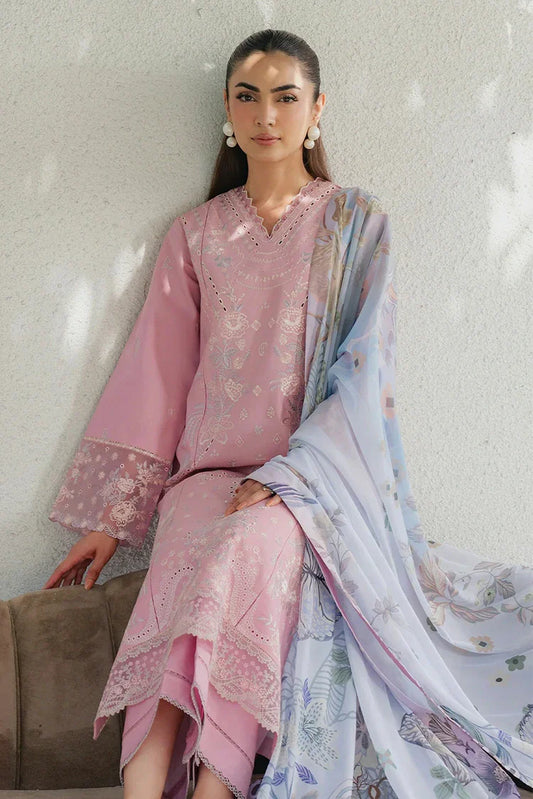 Picture of Seran - Eclat Premium Lux Lawn - 01-Celiane - Unstitched - Available at Raja Sahib