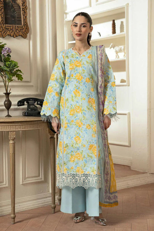 Picture of Rajbari - Raha Premium Printkari Vol 2 - Design 10 - Unstitched - Available at Raja Sahib