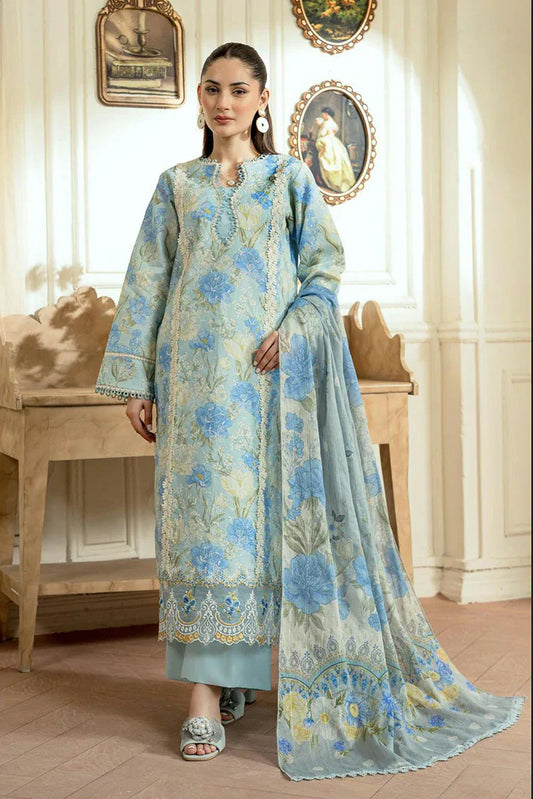 Picture of Rajbari - Raha Premium Printkari Vol 2 - Design 03 - Unstitched - Available at Raja Sahib