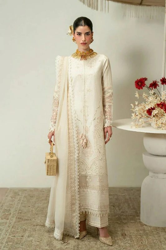 Picture of Zariya - Zaira Blooming Flower Lawn Collection - ORSA-ZB6S105 - Unstitched - Available at Raja Sahib