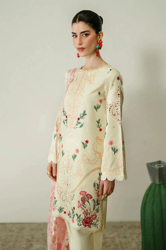 Picture of Zariya - Zaira Blooming Flower Lawn Collection - MAIA-ZB6S106 - Unstitched - Available at Raja Sahib