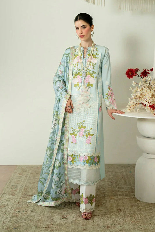 Picture of Zariya - Zaira Blooming Flower Lawn Collection - IDALIA-ZB6S107 - Unstitched - Available at Raja Sahib