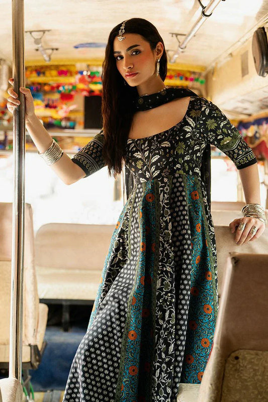 Shagna - Ek Dopahar Traditional Peshwaz Spring Summer - SP-102 (NIGHA) - Unstitched