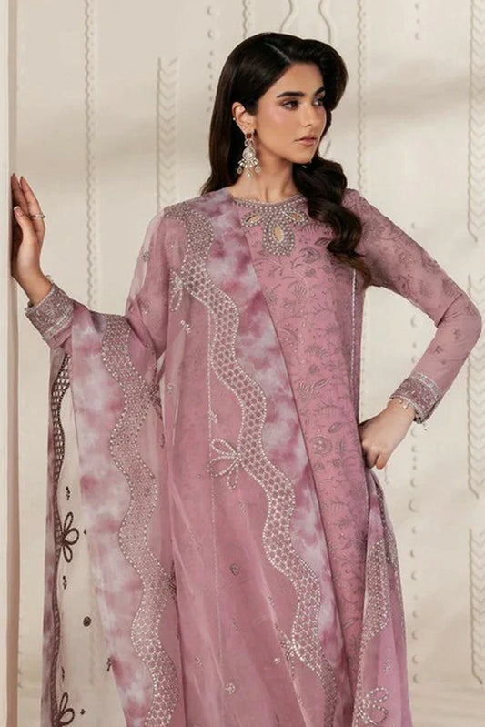 Zarif - Bayaan Chiffon Collection - ZR-BYN-03 SIYAAN - Unstitched