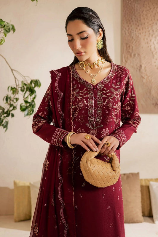 Nureh - Exclusive Luxury Lawn Karandi Collection Vol 1 - NE-219 - Unstitched